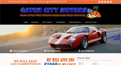 Desktop Screenshot of gatorcitymotors.com